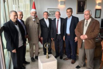 وفد من قيادات الداخل الفلسطيني يزور السفير التركي 